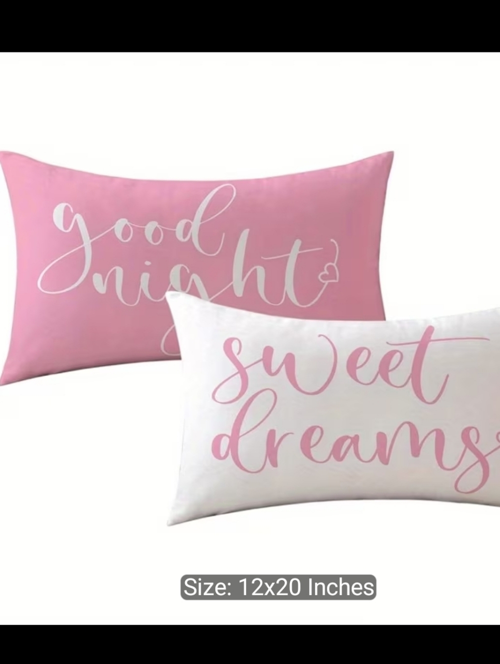 A Pair of Inspirational Accent Pillow Covers(NO INSERTS)